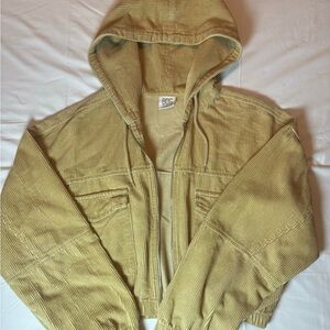 BDG Beige Corduroy Hooded Jacket